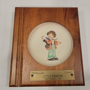 1984 Hummel Plate Little Fiddler First Edition Vintage Collector Hum 744 Antique